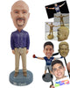 Custom Bobblehead Casual business man wearing nice shirt - Leisure & Casual Casual Males Personalized Bobblehead & Action Figure