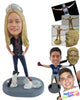 Custom Bobblehead Fit Girl ready to do exercise with some friends - Leisure & Casual Casual Females Personalized Bobblehead & Action Figure