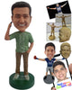 Custom Bobblehead Cool relaxed dude having a nice conversation over the phone - Leisure & Casual Casual Males Personalized Bobblehead & Action Figure