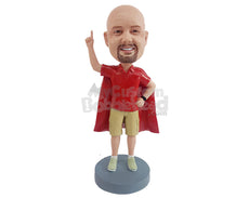 Custom Bobblehead Super sorporate worker wering nice jobe related clothing and cape - Leisure & Casual Casual Males Personalized Bobblehead & Action Figure