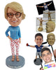Custom Bobblehead Nice looking woman with beautiful clothing style - Leisure & Casual Casual Females Personalized Bobblehead & Action Figure