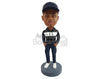 Custom Bobblehead Fancy looking dude wearing a cool hoodie, pants and nice shoes - Leisure & Casual Casual Males Personalized Bobblehead & Action Figure