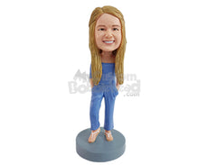 Custom Bobblehead Gorgeous Chickwearing a nice Onesie and beautiful shoes - Leisure & Casual Casual Females Personalized Bobblehead & Action Figure