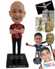 Custom Bobblehead Looking good referee with tank top over the shirt with arms crossed - Leisure & Casual Casual Males Personalized Bobblehead & Action Figure