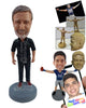 Custom Bobblehead Sporty male wearing nice jacket and cool shoes - Leisure & Casual Casual Males Personalized Bobblehead & Action Figure