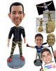 Custom Bobblehead Athletic guy wearing nice gym clothing ready to make some dance moves - Leisure & Casual Casual Males Personalized Bobblehead & Action Figure