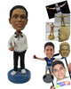 Custom Bobblehead College Pal Holding Books Under The Arm - Leisure & Casual Casual Males Personalized Bobblehead & Cake Topper
