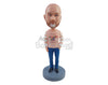 Custom Bobblehead Coold guy waring a beautifull Christmas sweater jeans and nice dress shoes - Leisure & Casual Casual Males Personalized Bobblehead & Action Figure
