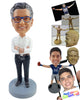 Custom Bobblehead Business man on a nice outfit with crossed arms ready to have a conversation - Leisure & Casual Casual Males Personalized Bobblehead & Action Figure