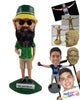 Custom Bobblehead Sports fan ready to watch his favorite teams game with a good beer at hand and the othe hand on the pocket - Leisure & Casual Casual Males Personalized Bobblehead & Action Figure