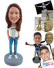 Custom Bobblehead Young chick wearing nice outfit in a cool stance - Leisure & Casual Casual Females Personalized Bobblehead & Action Figure