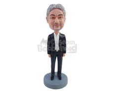 Custom Bobblehead Elegant business man wearing fancy clothing - Leisure & Casual Casual Males Personalized Bobblehead & Action Figure