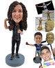 Custom Bobblehead Fitness girl showng the work out results - Leisure & Casual Casual Females Personalized Bobblehead & Action Figure