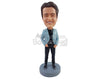 Custom Bobblehead Elegant guy wearing modern jacket jeans and awesome shoes - Leisure & Casual Casual Males Personalized Bobblehead & Action Figure