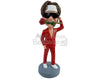 Custom Bobblehead Sexy looking dude wearing a nice bright suit with no shirt inside - Leisure & Casual Casual Males Personalized Bobblehead & Action Figure