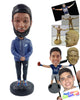 Custom Bobblehead Nice looking dude wearing hoodies and awesome shoes with hand in front of the body - Leisure & Casual Casual Males Personalized Bobblehead & Action Figure