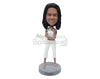 Custom Bobblehead Good looking womann posng wth one hand crossed - Leisure & Casual Casual Females Personalized Bobblehead & Action Figure