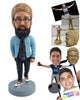 Custom Bobblehead Cool stylish looking dude wearng modern clothes and dope shoes with one hand inside pocket - Leisure & Casual Casual Males Personalized Bobblehead & Action Figure