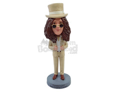 Custom Bobblehead Fashionable jovius male wearing nice suit and shoes - Leisure & Casual Casual Males Personalized Bobblehead & Action Figure