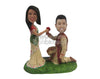 Custom Bobblehead Indian Traditional Wedding Proposal - Wedding & Couples Couple Personalized Bobblehead & Cake Topper