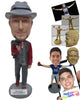 Custom Bobblehead The Groom Dressed As A Handsome Cowboy - Wedding & Couples Grooms Personalized Bobblehead & Cake Topper