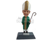 Custom Bobblehead High religious priest preaching the ways to salvation with a business card holder - Wedding & Couples Priests & Officiants Personalized Bobblehead & Action Figure