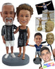 Custom Bobblehead Youthful couple having some good vacation times  - Wedding & Couples Couple Personalized Bobblehead & Action Figure