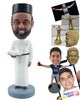 Custom Bobblehead Religious priest wearing long robes holding the sacred book  - Wedding & Couples Priests & Officiants Personalized Bobblehead & Action Figure