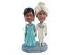 Custom Bobblehead Traditional Religous couple wearing beautiful clothes holding hands - Wedding & Couples Bride & Groom Personalized Bobblehead & Action Figure