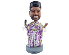 Custom Bobblehead Traditonal religious priest, preaching the ways to salvation - Wedding & Couples Priests & Officiants Personalized Bobblehead & Action Figure
