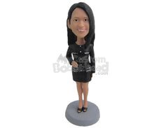 Custom Bobblehead Gorgeous Woman In Corporate Outfit - Careers & Professionals Corporate & Executives Personalized Bobblehead & Cake Topper