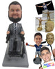 Custom Bobblehead Stylish Dude Sitting In His Wheelchair Wearing Formal Outfit - Careers & Professionals Corporate & Executives Personalized Bobblehead & Cake Topper