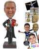 Custom Bobblehead Priest In His Trendy Attire Spreading The Religious Knowledge - Careers & Professionals Religious Personalized Bobblehead & Cake Topper