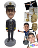 Custom Bobblehead Senior Police Office Standing Tall In His Uniform - Careers & Professionals Arm Forces Personalized Bobblehead & Cake Topper
