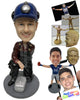 Custom Bobblehead Male Engineer Wearing A Suspender Has A Box Of Equipment With Him - Careers & Professionals Architects & Engineers Personalized Bobblehead & Cake Topper