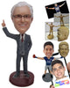 Custom Bobblehead Businessman In Formal Outfit Pointing To The Sky - Careers & Professionals Corporate & Executives Personalized Bobblehead & Cake Topper