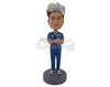 Custom Bobblehead Medical Staff With Styled Hair And Uniform - Careers & Professionals Nurses Personalized Bobblehead & Cake Topper