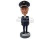 Custom Bobblehead Commercial Airline Pilot, Senior Officer - Careers & Professionals Arms Forces Personalized Bobblehead & Cake Topper
