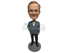 Custom Bobblehead Lawyer With A Bow Tie - Careers & Professionals Lawyers Personalized Bobblehead & Cake Topper