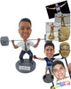 Custom Bobblehead Lawyer Lifting Weights - Careers & Professionals Lawyers Personalized Bobblehead & Cake Topper