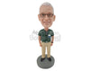 Custom Bobblehead Man With Casual Shirt And Pants - Careers & Professionals Waiter Personalized Bobblehead & Cake Topper