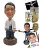 Custom Bobblehead Karate Teacher Ready To Kick The Hell Out Of The Enemy - Careers & Professionals Boxing & Martial Arts Personalized Bobblehead & Cake Topper