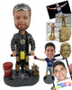 Custom Bobblehead Driller With His Drilling Machine And Essentials - Careers & Professionals Architects & Engineers Personalized Bobblehead & Cake Topper
