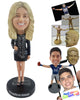 Custom Bobblehead Healthcare Advisor Dressed Very Smartly - Careers & Professionals Medical Doctors Personalized Bobblehead & Cake Topper