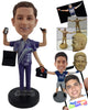 Custom Bobblehead Super multitask guy ready to do all kind of work - Careers & Professionals Corporate & Executives Personalized Bobblehead & Action Figure