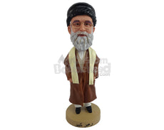 Custom Bobblehead Holy Wise Man in Sacred Clothing Ready to Show You the Path to Hapiness - Careers & Professionals Religious Personalized Bobblehead & Action Figure