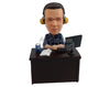 Custom Bobblehead Relaxed looking dude sitting on a chair ready to start working on his desk - Careers & Professionals Architects & Engineers Personalized Bobblehead & Action Figure