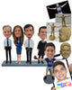 Custom Bobblehead Lawyers and judge family posing with nice clothes - Careers & Professionals Lawyers Personalized Bobblehead & Action Figure