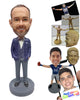 Custom Bobblehead Fancy looking businessman with a nice suit jacket and elegant bow-tie - Careers & Professionals Corporate & Executives Personalized Bobblehead & Action Figure
