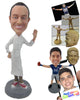 Custom Bobblehead Cool Tall Chef Weaving Hello With Apron And Sneakers On - Careers & Professionals Chefs Personalized Bobblehead & Cake Topper